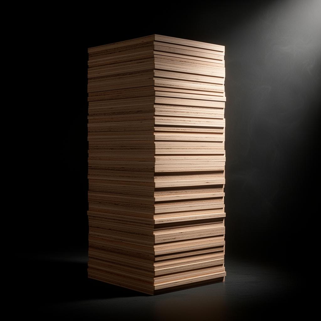 Plywood stack